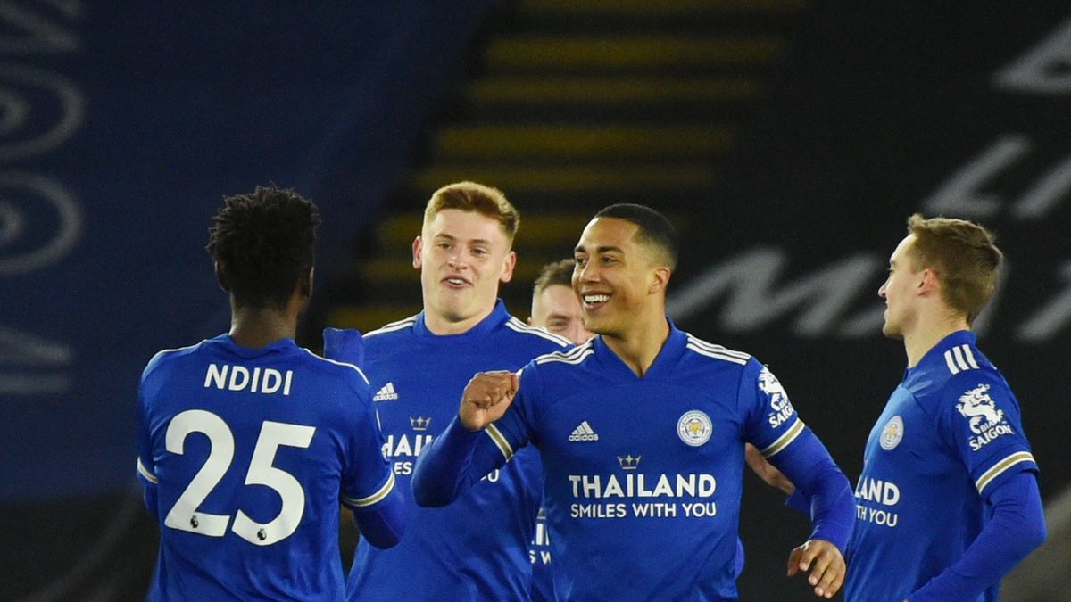 PAP/EPA / Rui Vieira / POOL / Na zdjęciu: piłkarze Leicester City