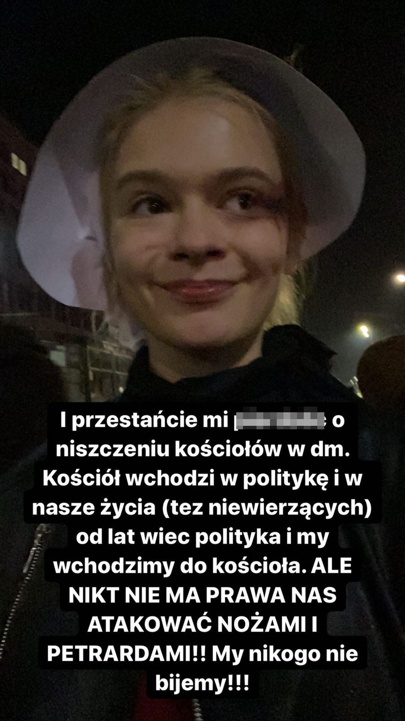 Julia Wróblewska została pobita na Strajku Kobiet w Warszawie