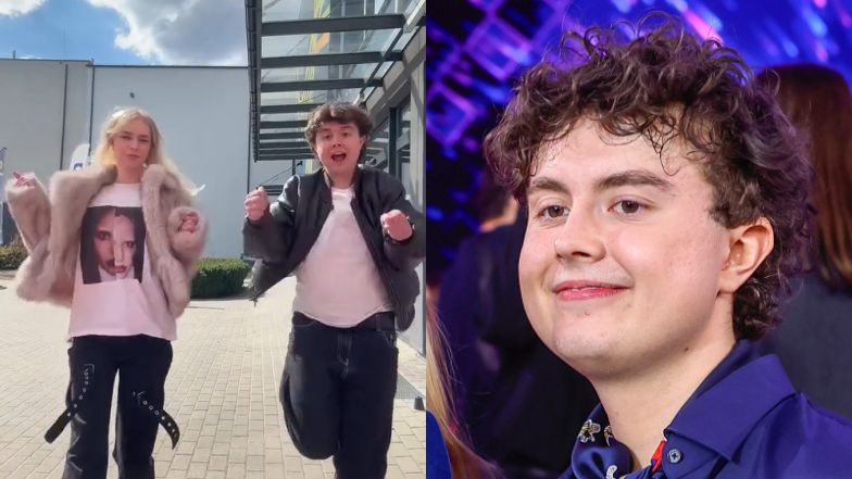 Mateusz Pawłowski przygotowuje się do pląsów z ukochaną