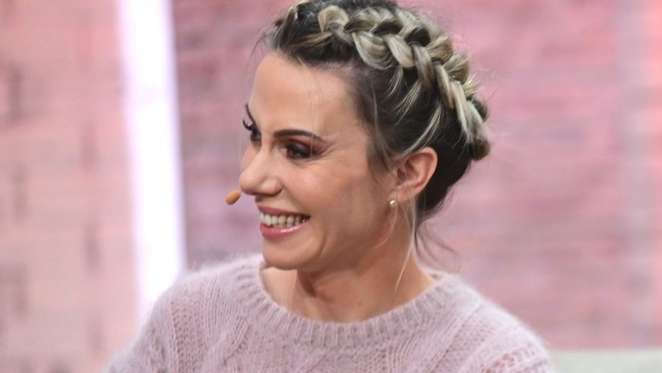 Małgorzata Opczowska na planie programu "Pytanie na śniadanie"
