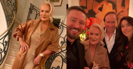 Tak bawią się polskie elity. Odpicowana milionerka Dorota Soszyńska pozuje u boku milionera Pawła Marchewki i jego żony