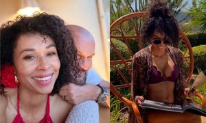 Tymczasem u Brzoski i Mensah na wakacjach: Omenaa w bikini przegląda album Dolce&Gabbana (ZDJĘCIA)