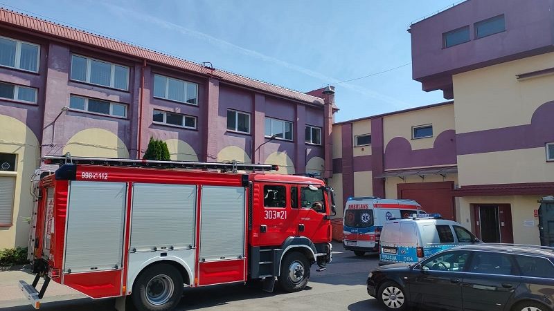 Wypadek na terenie zakładu produkcyjnego Colian w Lublinie