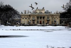 Ciało pod taflą lodu w Łazienkach Królewskich