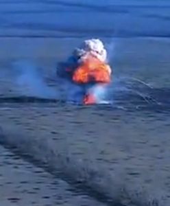 Potężna eksplozja. T-80 z hukiem wyleciał w powietrze