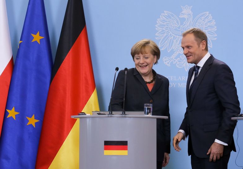 Donald Tusk i Angela Merkel podczas wczorajszego spotkania