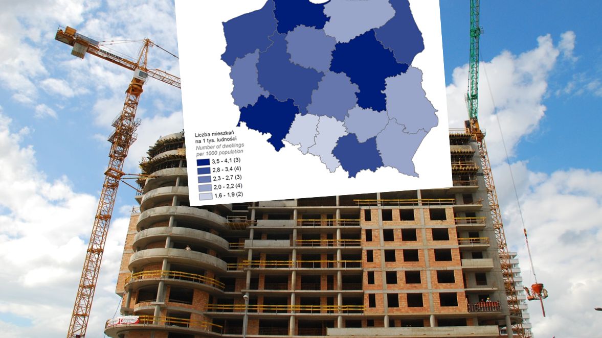 W Polsce oddawanych do użytku jest coraz więcej mieszkań