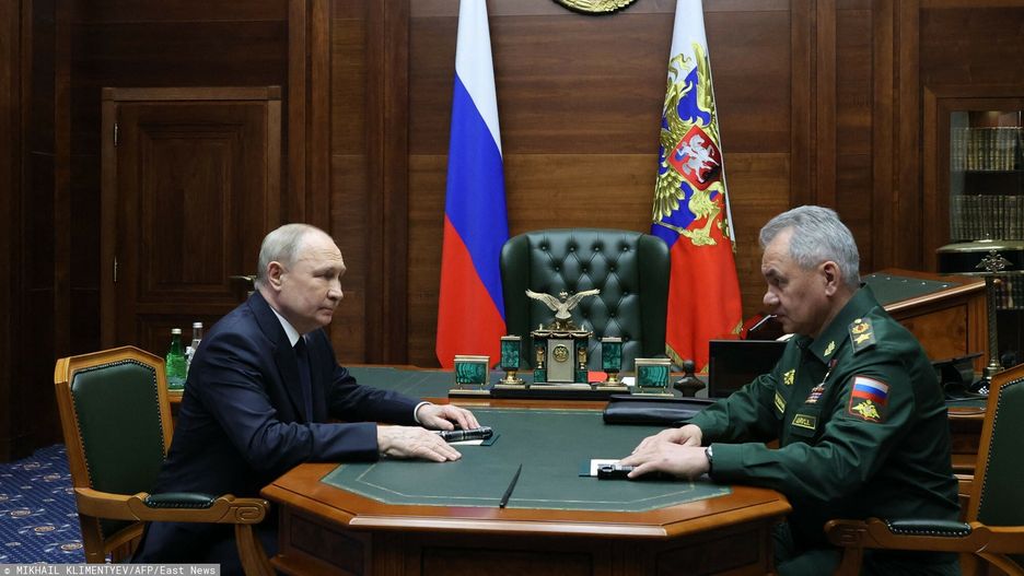 Putin na spotkaniu z kierownictwem Ministerstwa Obrony Rosji