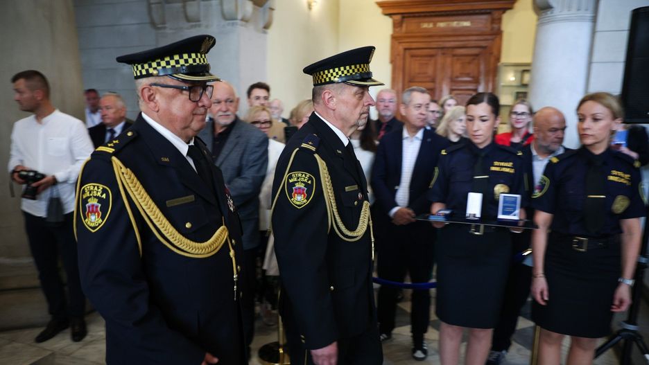 Uroczysta zmiana na stanowisku komendanta odbyła się w krakowskim magistracie 