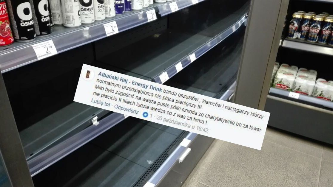 Puste półki to w ostatnim czasie typowy widok w sklepach Małpka Express