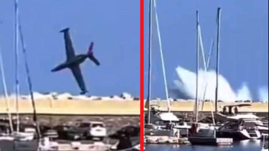 W trakcie pokazu lotniczego samolot Fouga Magister runął do morza