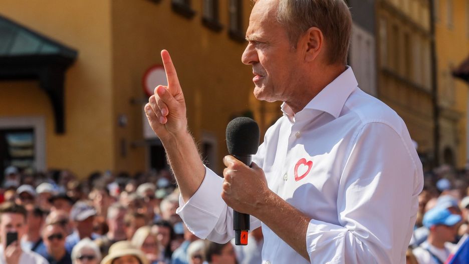 Donald Tusk na marszu 4 czerwca