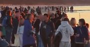 Ujęcia ze Stegny. "Ale się to rozkręciło". Komentarz zbędny