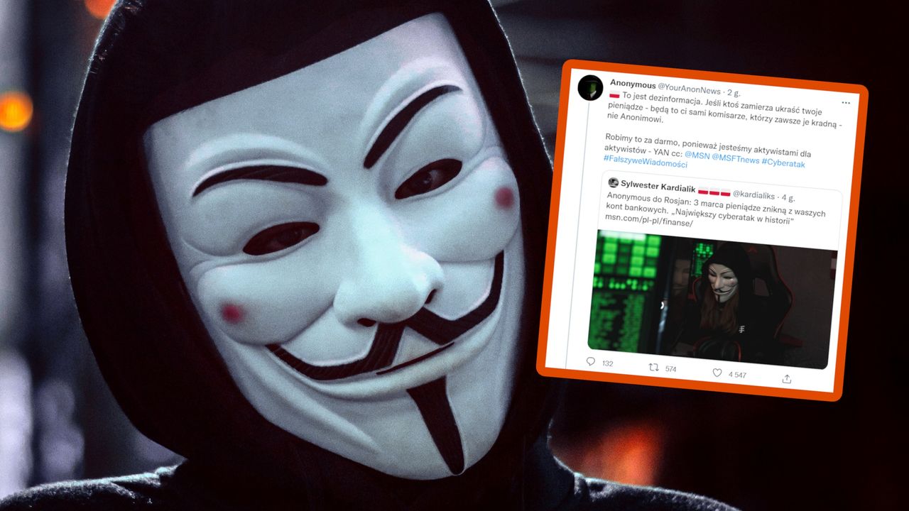 Anonymous opublikowali wpis w języku polskim