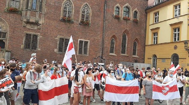 Białoruś. Wrocław chce okazać wsparcie. Odbędzie się wiec poparcia "Solidarni z Białorusią"