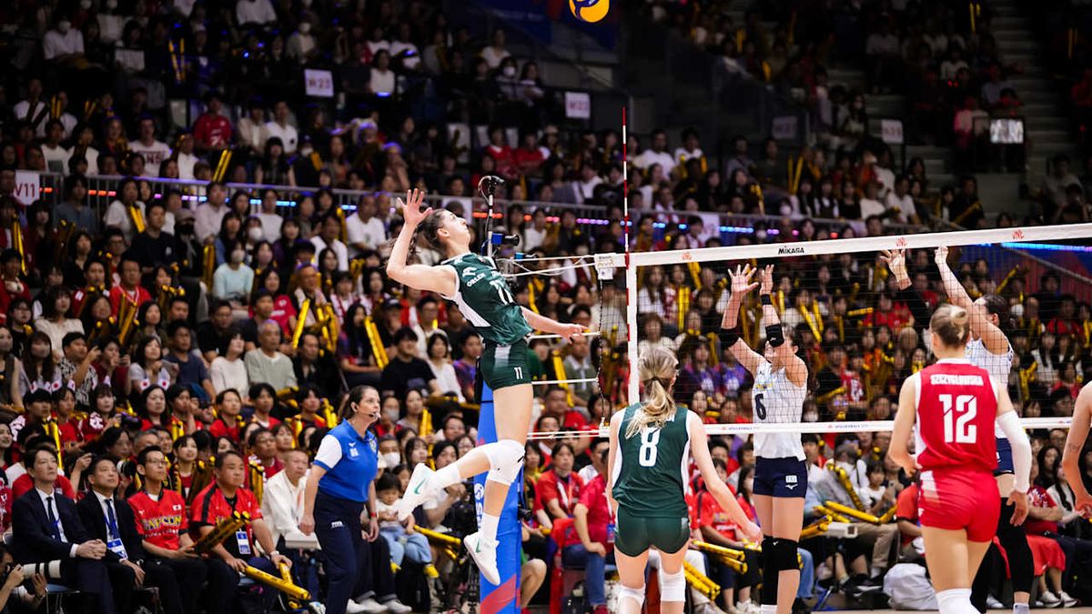 Materiały prasowe / VolleyballWorld / Mecz Japonia - Polska w LN 2025
