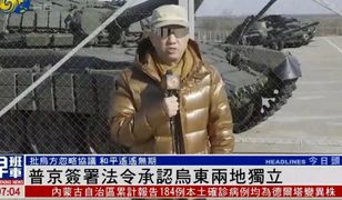 Wojna w Ukrainie. Raczej nie ma mowy o przypadku. Kim jest chiński dziennikarz jeżdżący z rosyjską armią?