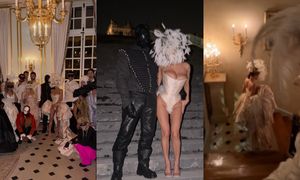 Kanye West wyprawił 49. urodziny we Francji za ponad 400 TYSIĘCY DOLARÓW: tłum gości i Bianca Censori z dekoltem i zakrytą twarzą (ZDJĘCIA)