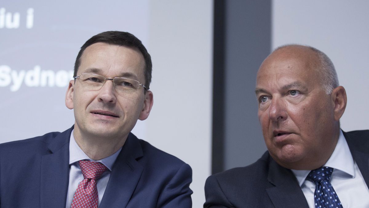 Na zdjęciu premier Mateusz Morawiecki i minister finansów Tadeusz Kościński
