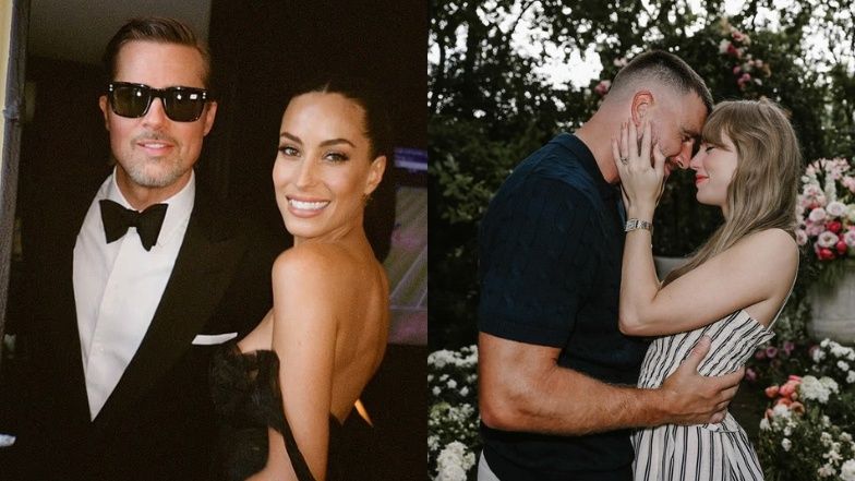 Brad Pitt i jego dziewczyna Ines de Ramon na weselu Taylor Swift