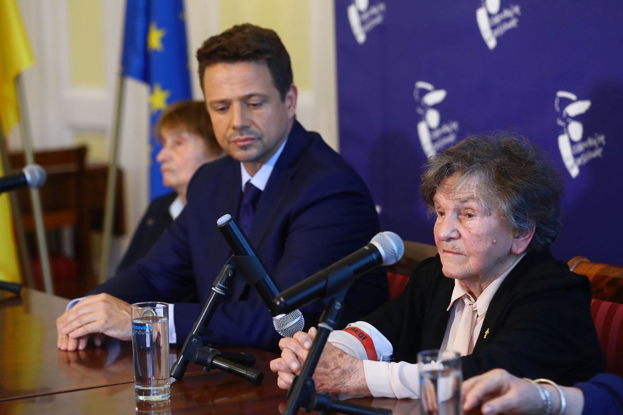 Rafał Trzaskowski i Wanda Traczyk-Stawska