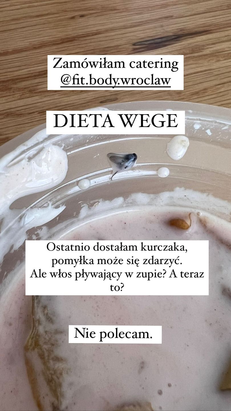 Catering z dodatkiem muchy- Pyszności, źródło: Instagram @grejmanka