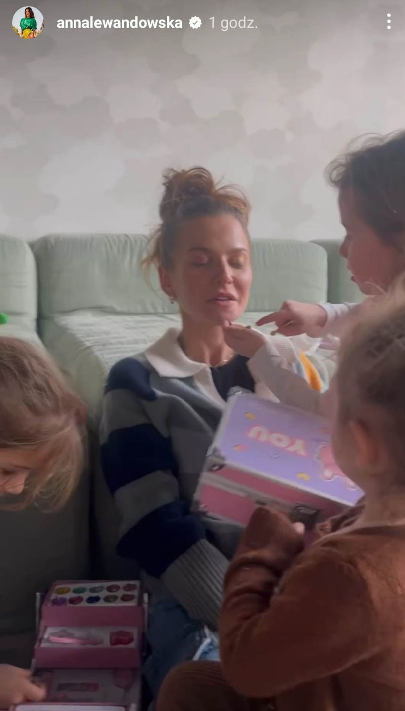 Ania Lewandowska w makijażu wykonanym przez Klarę i Laurę