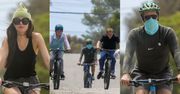 Dakota Johnson i Chris Martin korzystają ze słonecznej pogody na rodzinnej wycieczce rowerowej podczas kwarantanny (ZDJĘCIA)