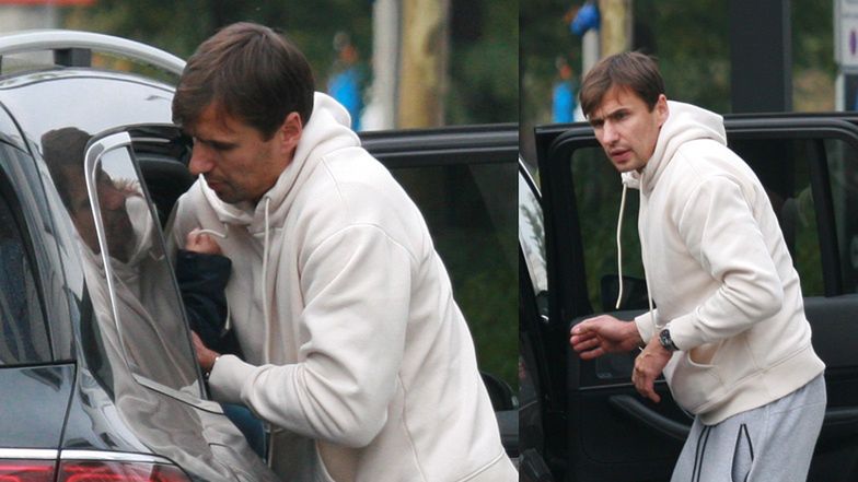 Jarosław Bieniuk spędza czas z synkiem 