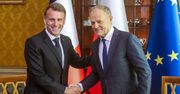 Tusk na konferencji z Macronem. Zaczął od "osobistej uwagi"