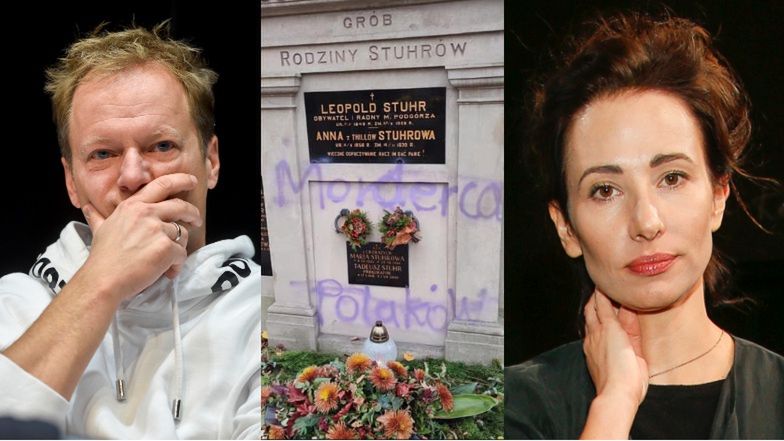 Aleksandra Popławska oburzona dewastacją grobu rodziny Stuhrów