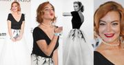 Lindsay Lohan jak Grace Kelly na imprezie w Cannes! (ZDJĘCIA)