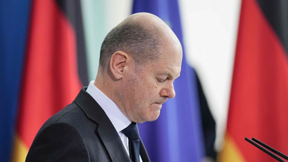 Kanclerz Niemiec Olaf Scholz jest krytykowany przez liderów opinii za brak odwagi