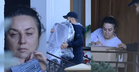 Zirytowana Danuta Martyniuk odbiera od kuriera prezenty ODESŁANE przez Ewelinę z Russocic (ZDJĘCIA)
