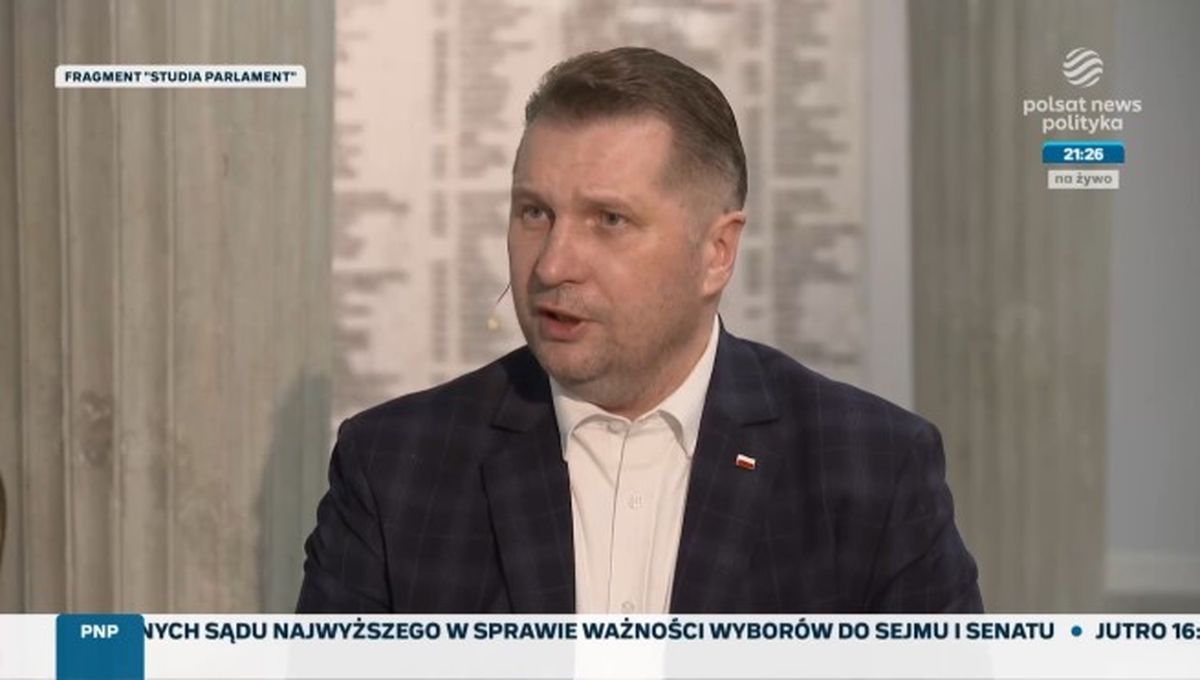 Kadr z programu stacji Polsat News Polityka