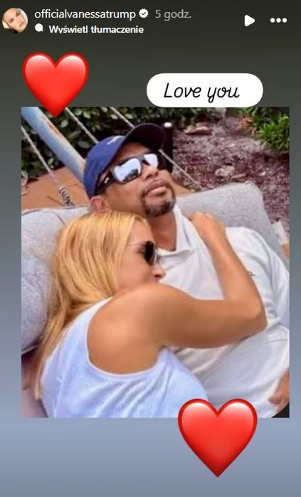 Wpis Vanessy Trump na Instagramie