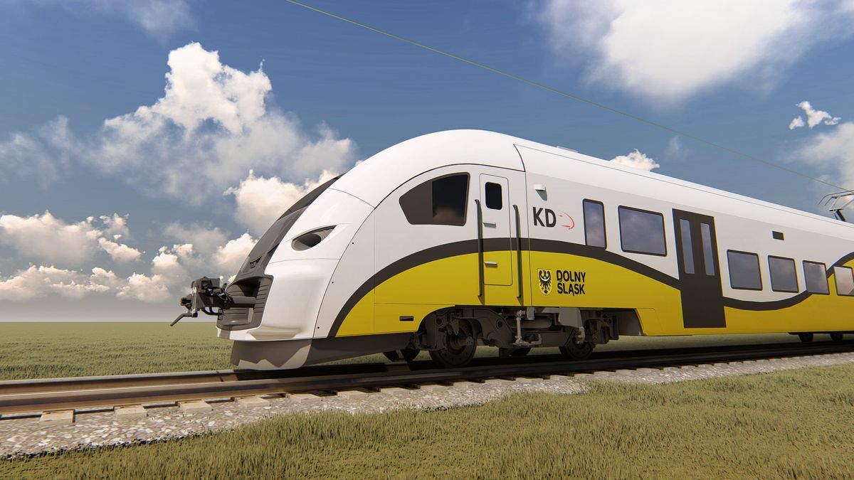 Na zdjęciu pojazd Kolei Dolnośląskich, który wyprodukowała Pesa