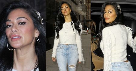 Modna Nicole Scherzinger wietrzy kolana w dżinsach za 1,5 tysiąca
