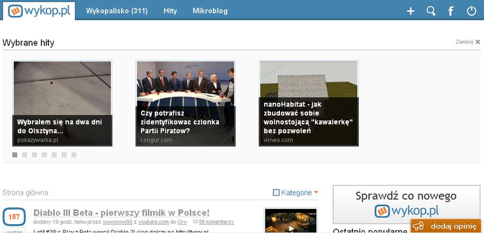 Nowy, minimalistyczny Wykop już jest. Co się zmieniło? 2