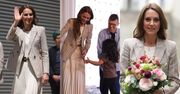 Księżna Kate kontynuuje wizytę we włoskim miasteczku. Tym razem jej wybór padł na SYMBOLICZNĄ marynarkę (ZDJĘCIA)