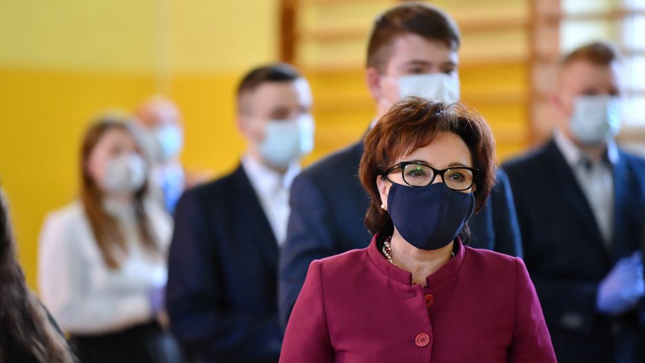 Pierwszy dzień szkoły. Elżbieta Witek