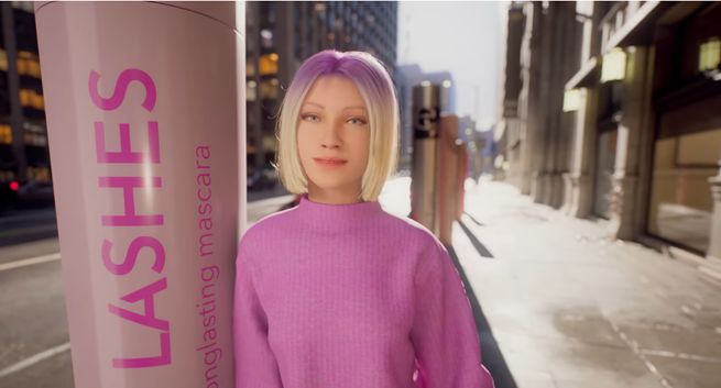 Wirtualna influencerka reklamuje Douglas