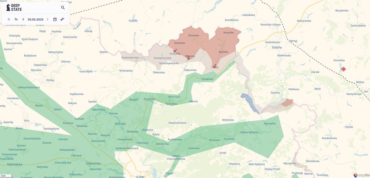 The Russians entered the Sumy region.