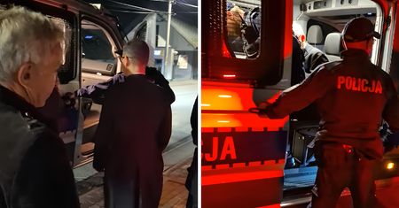 Biskup ewakuowany z kościoła pod osłoną nocy. Jest nagranie