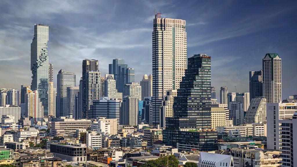 Thailand,
Thailand,, Bangkok city, Sathon District Skyline. (Photo by: Dukas/Universal Images Group via Getty Images)
Dukas
bangkok city, skyline, panorama, icon siam terrace, touristic, landscape, sathon district
