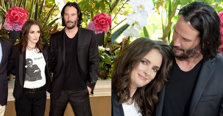 Rozmarzona Winona Ryder wtula się w Keanu Reevesa...