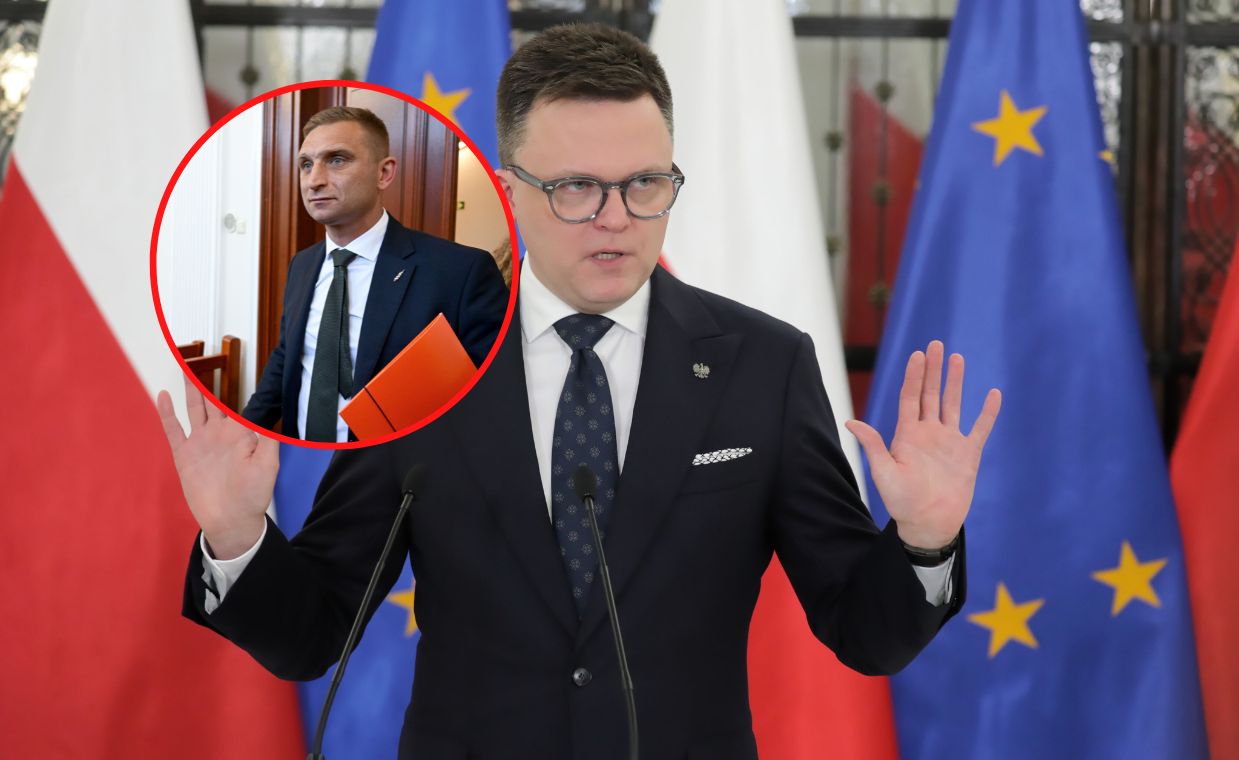 Bąkiewicz przejmie sejmową mównicę. Jest reakcja Hołowni
