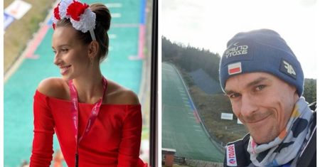 Skoki w Wiśle. Piękna partnerka Piotra Żyły zasiadła na trybunach