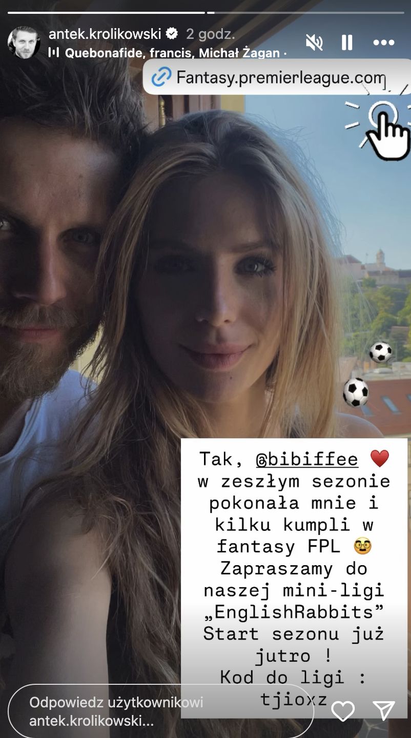 Antoni Królikowski z Izabelą Banaś