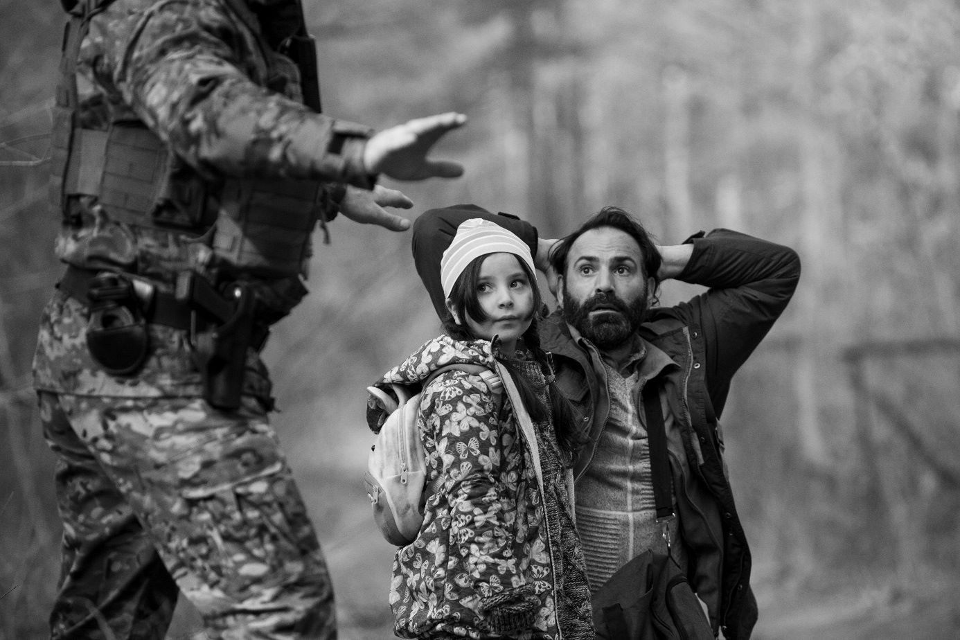 kadr z filmu Agnieszki Holland "Zielona granica"